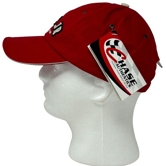 Vintage Y2Ks Dale Earnhardt Jr Budweiser NASCAR Dad Hat Cap Red Chase Authentics - Picture 4 of 11